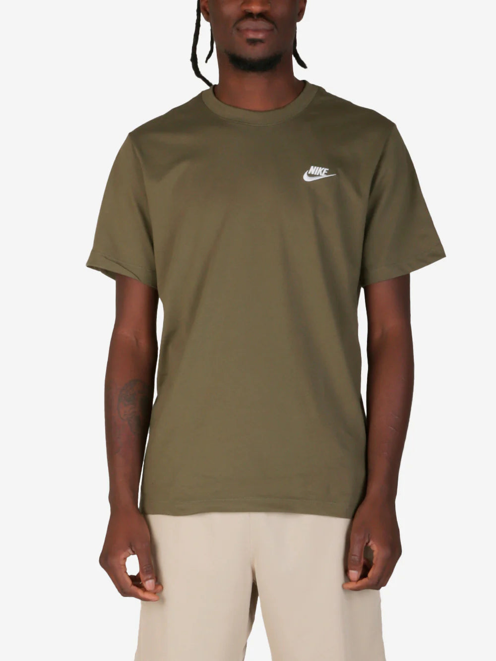 T-shirt NIKE verde militare Sportswear Club AR4997