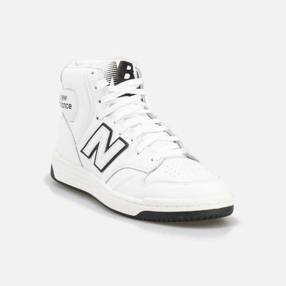 Sneakers NEW BALANCE BB 480 HI LEA BIANCO NERO